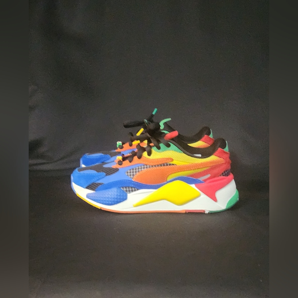 Puma RS-X3 Rubik's Cube Sneakers in Palace Blue-High Risk Red Size EUR 37 - Picture 11 of 16